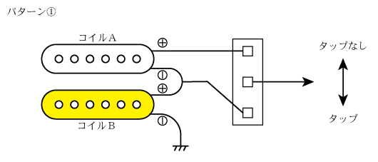コイルタップスイッチ配線１