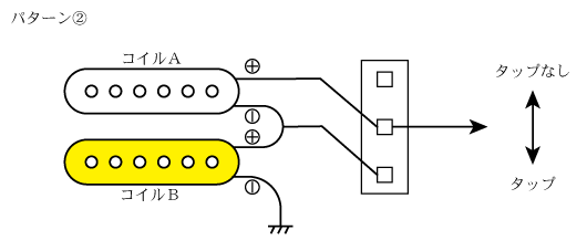 コイルタップスイッチ配線２