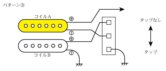 コイルタップスイッチ配線３