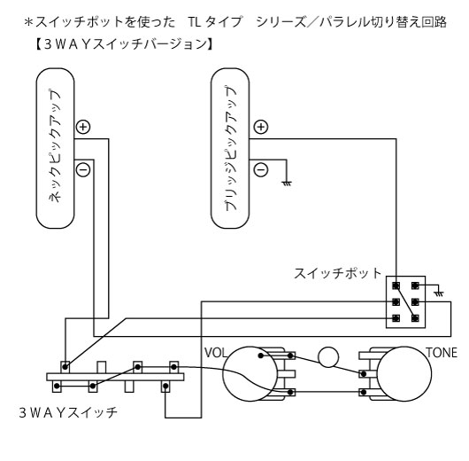 TLシリーズ／パラレル切り替えスイッチ回路３WAYスイッチ