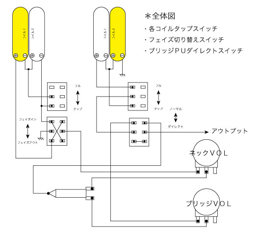 現行レスポール風の回路