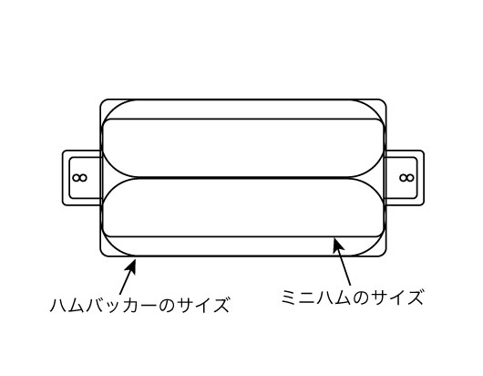 ハムバッカーとミニハムの違い