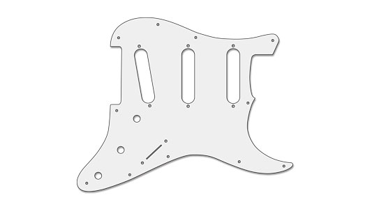 Custom Pickguard ストラト VOODOO用ピックガード Custom Pickguard ストラト VOODOO用ピックガード